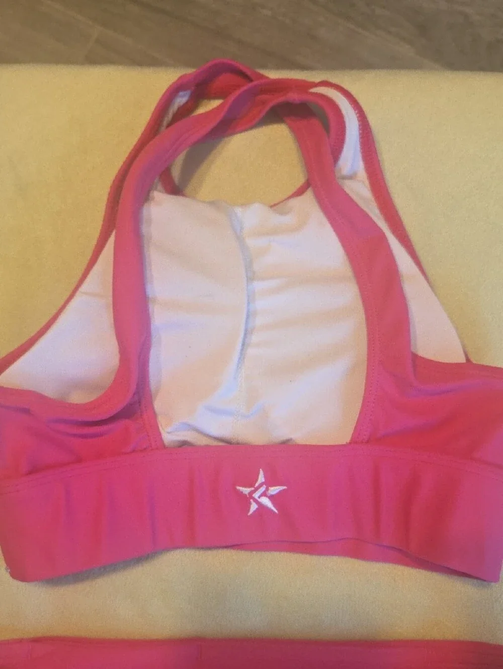 Rebel Atletic Pink Crystal-Embellished Cheer Bra & High-Waist Leggings Set